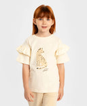 Тениска с къс ръкав за МОМИЧЕ основен изглед