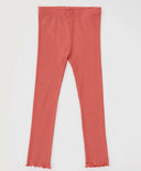 Colanți cu tiv ondulat, coral, pentru fată, Button Blue