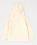 Hoodie cu glugă și imprimeu crem pentru fete Button Blue