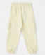 Joggeri cu patru buzunare și cusături exterioare, crem, pentru fată, Button Blue