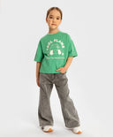 Дънки клеш сиви за МОМИЧЕ основен изглед