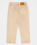 Blugi Mom fit, cu imprimeu leopard, bej, pentru fată, Button Blue