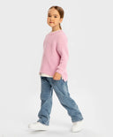 Дънки подплатени сини за МОМИЧЕ основен изглед