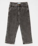 Blugi Carrot fit, căptușiți, gri, pentru copii, Button Blue