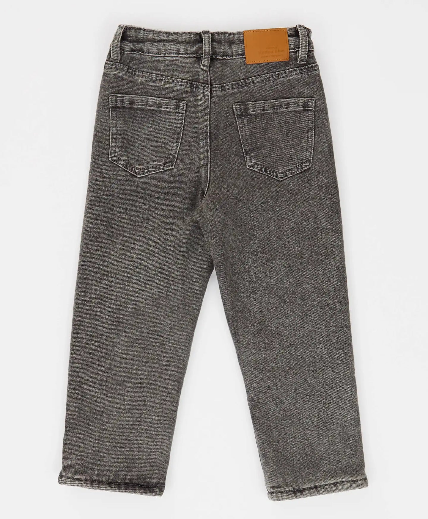 Blugi Carrot fit, căptușiți, gri, pentru copii, Button Blue