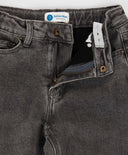 Blugi Carrot fit, căptușiți, gri, pentru copii, Button Blue