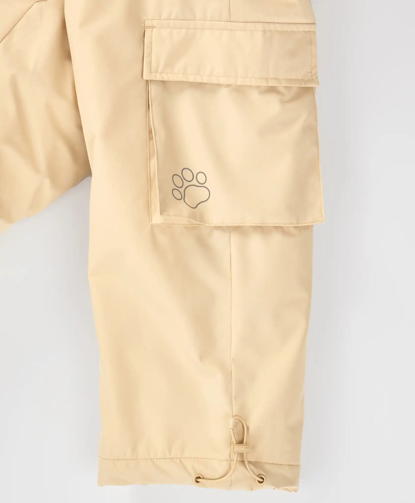 Pantaloni căptușiți, de sezon intermediar, impermeabili, cu ajustare la craci, bej, pentru fată, Button Blue