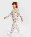 Pijamale cu joggeri și tricou cu mânecă lungă, cu imprimeu, crem, pentru fată, Button Blue