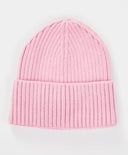 Căciulă tricotată cu tiv roz pentru fetițe Button Blue