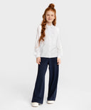 Bluză combinată cu fundă detașabilă, bej, Button Blue