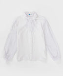 Bluză combinată cu fundă detașabilă, bej, Button Blue