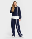 Hanorac cu dungi albastre Button Blue