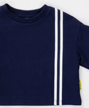 Hanorac cu dungi albastre Button Blue