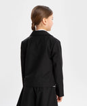 Sacou scurt, drept, negru Button Blue