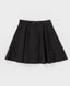 Fustă cu pliuri mari, neagră, Button Blue