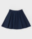 Fustă în linie A, albastră, Button Blue