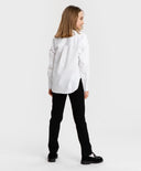 Pantaloni clasici, cu dungi presate, negri, Button Blue