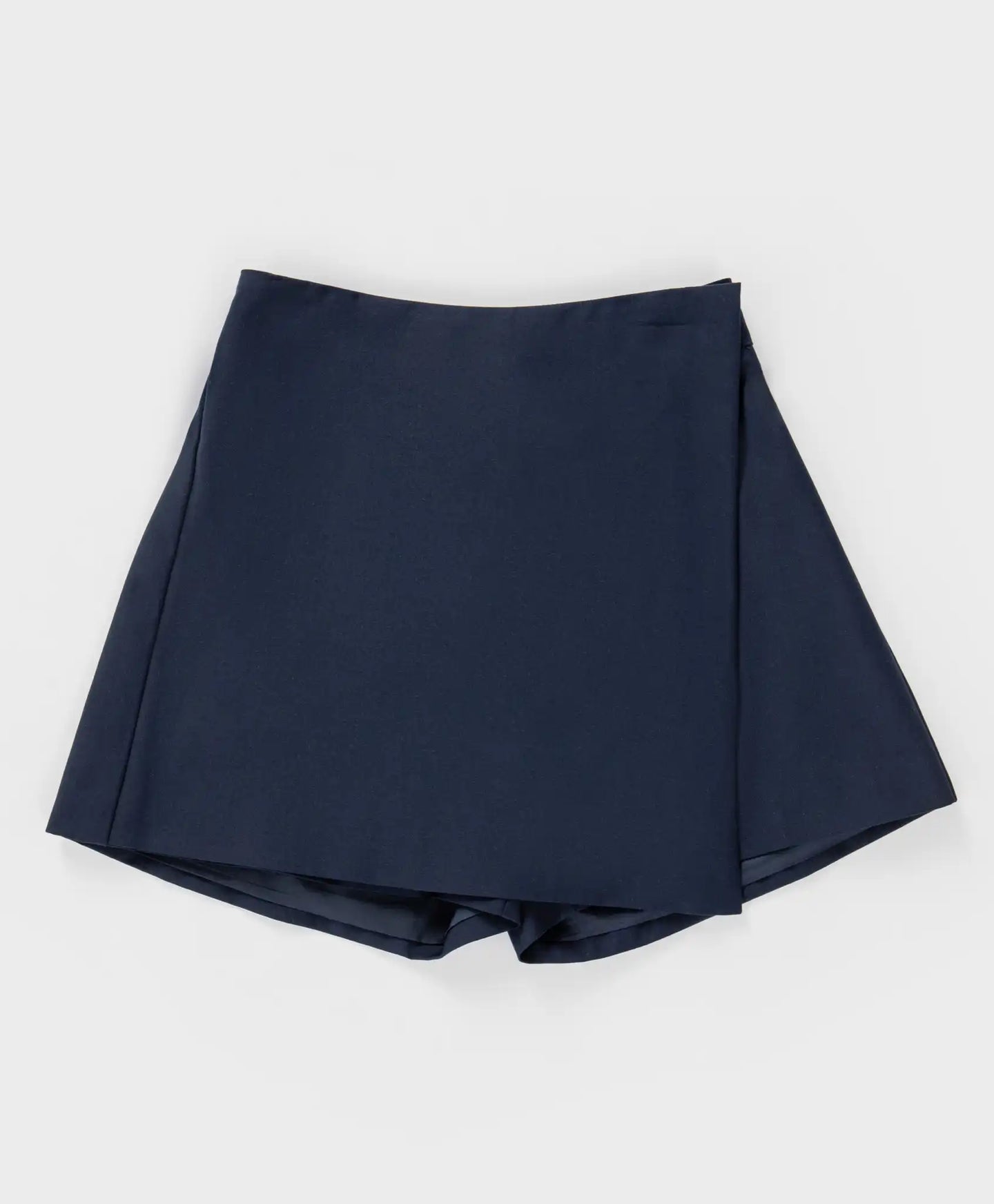 Fustă-pantalon clasică, albastră, Button Blue