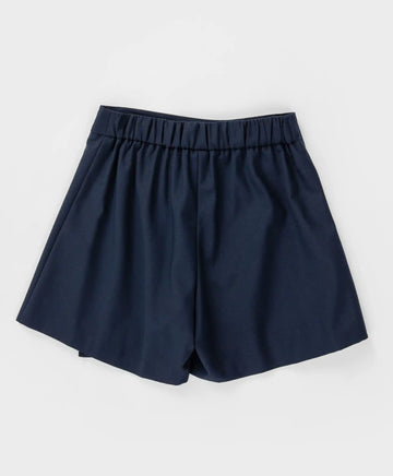 Fustă-pantalon clasică, albastră, Button Blue