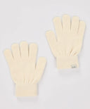 Mănuși tricotate crem pentru copii, Button Blue