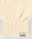 Mănuși tricotate crem pentru copii, Button Blue