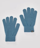 Mănuși tricotate albastre pentru copii Button Blue