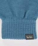 Mănuși tricotate albastre pentru copii Button Blue