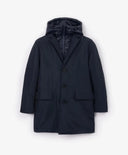 Palton din material rezistent la apă cu guler detașabil și glugă, albastru, pentru băiat, Gulliver