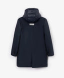 Palton din material rezistent la apă cu guler detașabil și glugă, albastru, pentru băiat, Gulliver