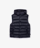 Vestă matlasată din material impermeabil, neagră, pentru băiat, Gulliver