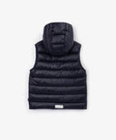 Vestă matlasată din material impermeabil, neagră, pentru băiat, Gulliver