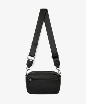 Geantă crossbody cu detalii contrastante, neagră pentru fete Gulliver