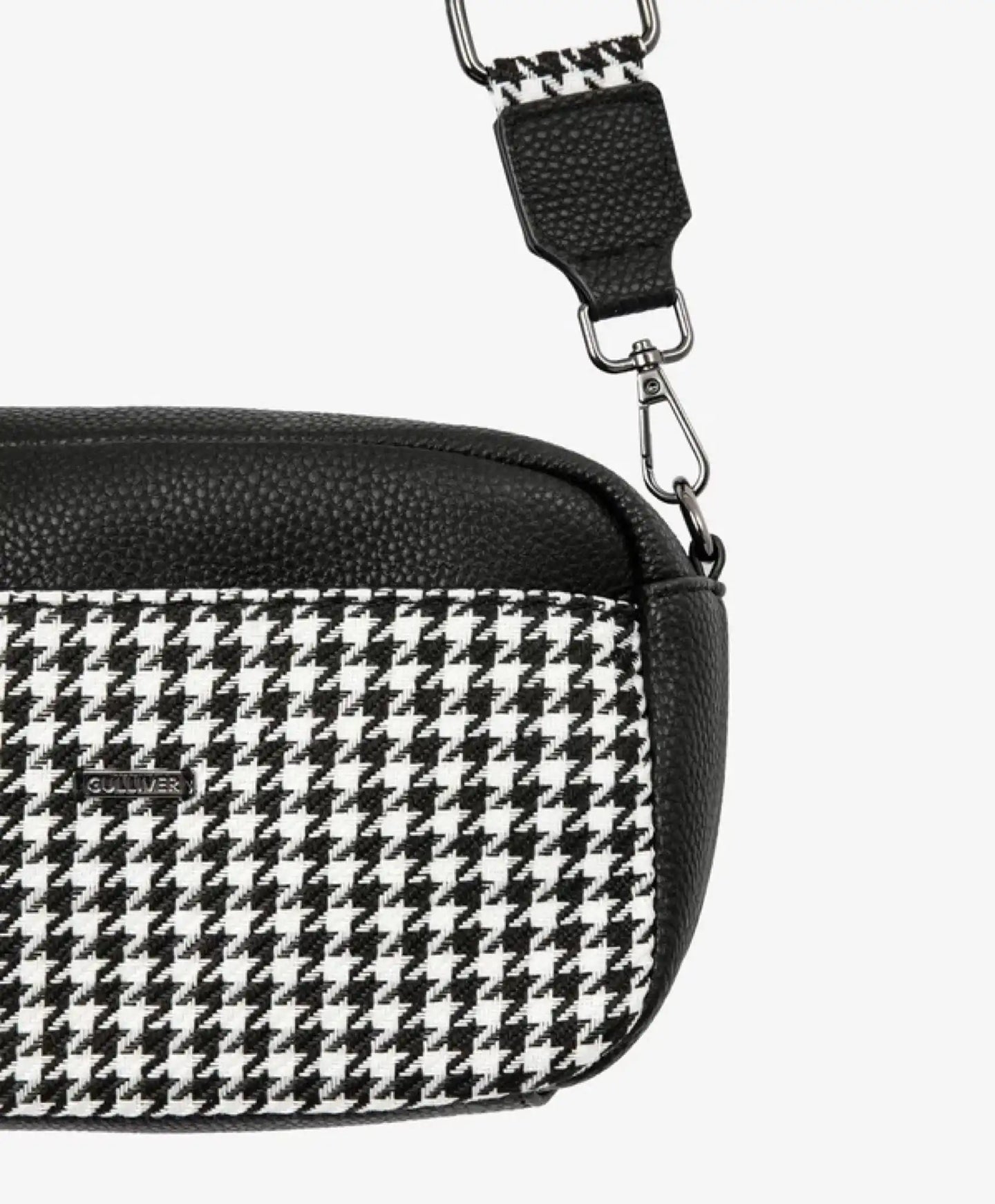 Geantă crossbody cu detalii contrastante, neagră pentru fete Gulliver