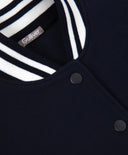 Hanorac bomber din interlock cu imprimeu albastru pentru fete Gulliver