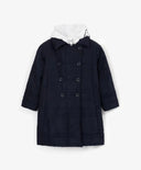 Palton pentru sezonul intermediar din material rezistent la apă cu guler detașabil, albastru, pentru fete, Gulliver