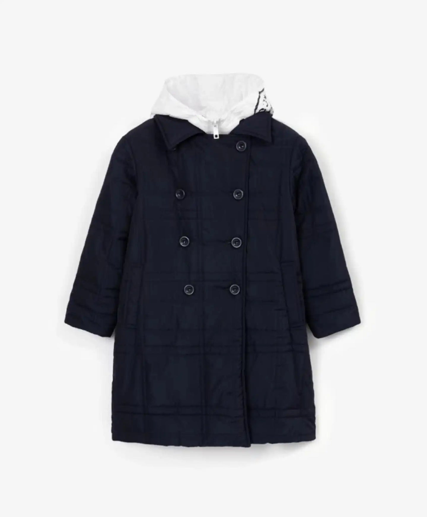 Palton pentru sezonul intermediar din material rezistent la apă cu guler detașabil, albastru, pentru fete, Gulliver