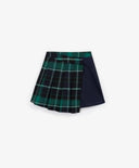 Fustă din denim, cu detaliu aplicat în carouri, pentru fată, Gulliver