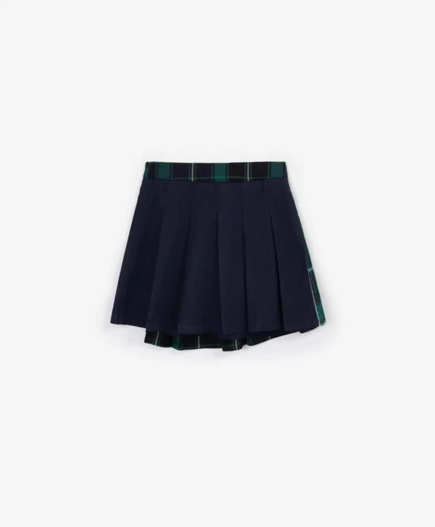 Fustă din denim, cu detaliu aplicat în carouri, pentru fată, Gulliver