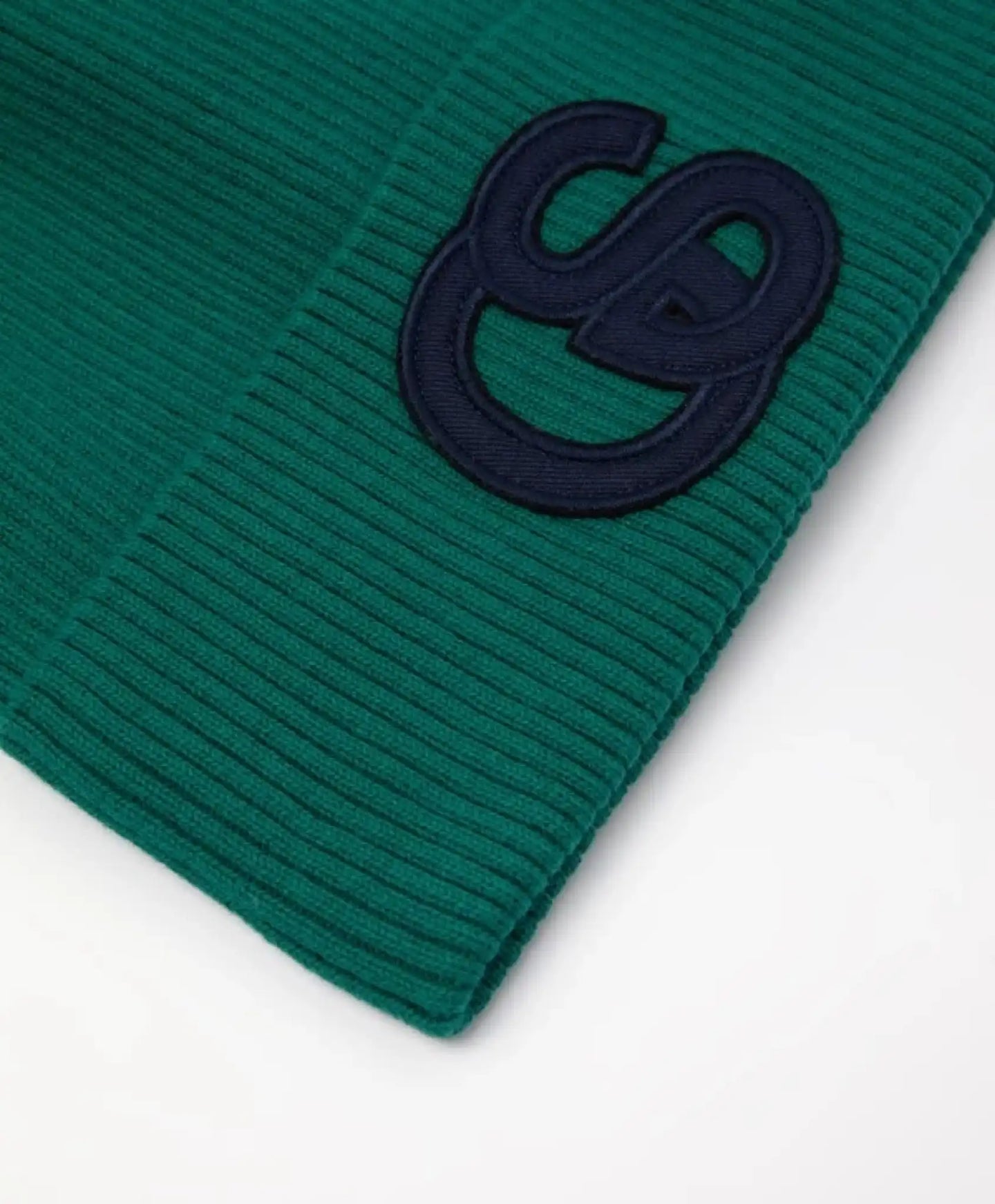 Căciulă tricotată cu tiv larg, verde pentru fetițe de la Gulliver