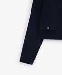 Jachetă tricotată cu închidere cu nasturi metalici, albastră, pentru fată, Gulliver