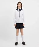 Трикотажна пола синя за МОМИЧЕ основен изглед