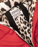 Geacă de iarnă pentru fată, matlasată, cu puf artificial, roșie Gulliver