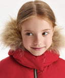 Geacă de iarnă pentru fată, matlasată, cu puf artificial, roșie Gulliver