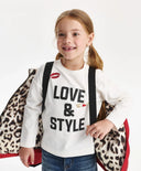 Geacă de iarnă pentru fată, matlasată, cu puf artificial, roșie Gulliver