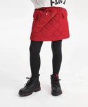 Fustă pentru fată, matlasată, din material impermeabil, roșie Gulliver