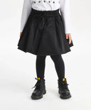 Fustă pentru fată, textilă, cu pliuri mari, neagră Gulliver