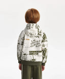 Hanorac pentru băiat, gri, cu print Gulliver