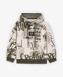 Hanorac pentru băiat, gri, cu print Gulliver