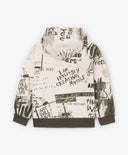 Hanorac pentru băiat, gri, cu print Gulliver