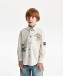 Риза с дълъг ръкав сива за МОМЧЕ основен изглед